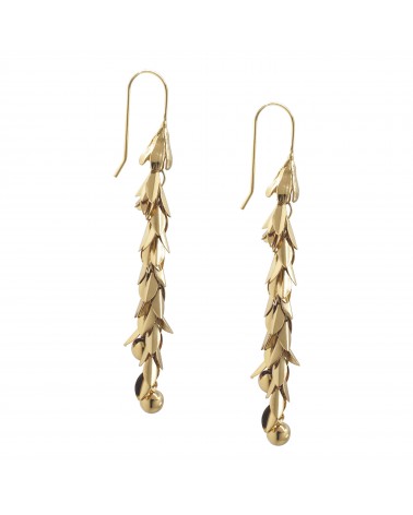 Boucles d'oreilles dorées 24k Gaia Bijoux Margidarika