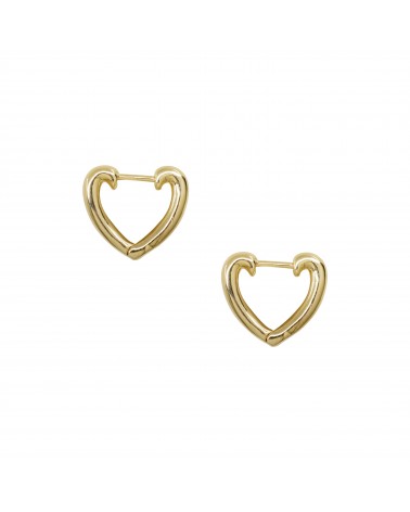 Boucles d'oreilles créoles dorées 24k Bibi Bijoux Margidarika