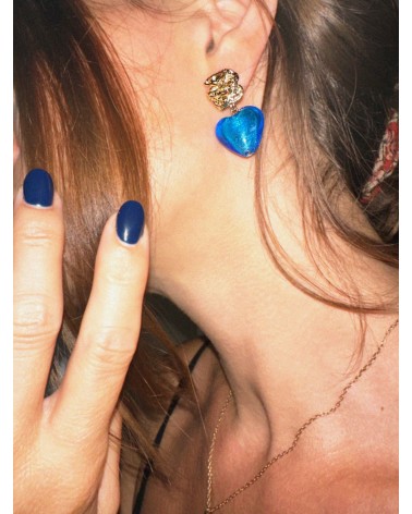 Boucles d'oreilles Amor Aquarine Margidarka Bijoux