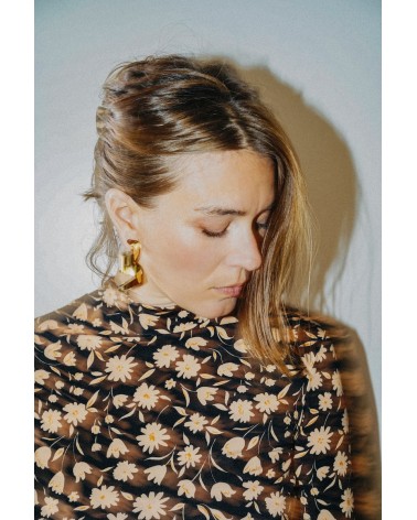 Leo Earrings Margidarika Jewelry.