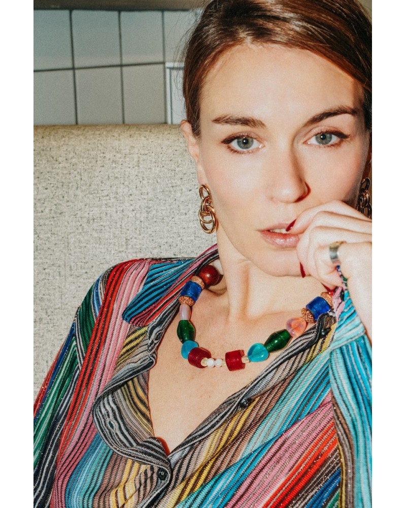 Bahia necklace Margidarika Jewelry.