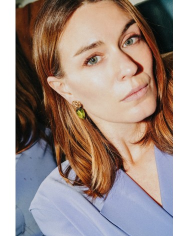Boucles d'oreilles Amor Olivine Margidarka Bijoux