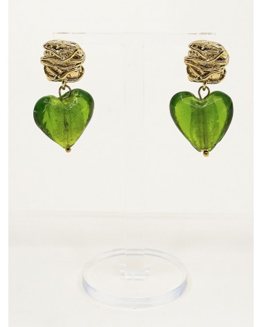 Boucles d'oreilles Amor Olivine Margidarka Bijoux