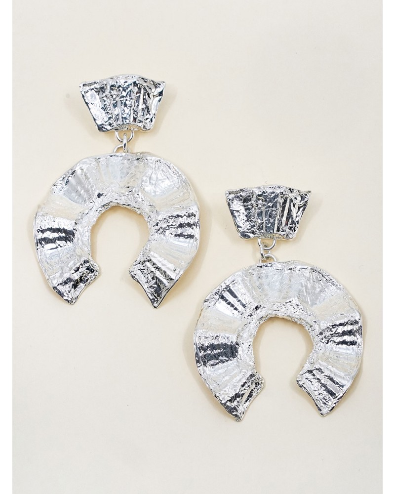 Boucles d'oreilles créoles argentées Honorée Bijoux Margidarika