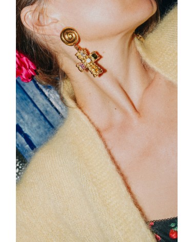 Madone Boucles d'oreilles Margidarika Bijoux.