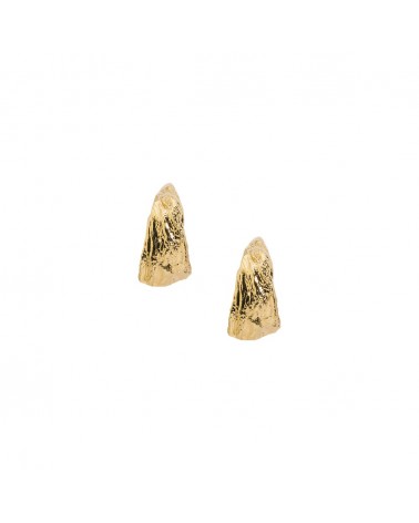 Boucles d'oreilles dorées 24k Nérée Bijoux Margidarika