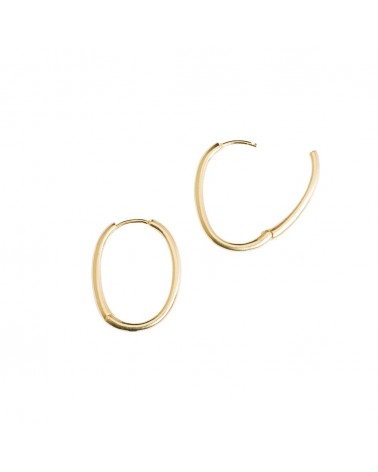 Boucles d'oreilles dorées 24k Denise Bijoux Margidarika