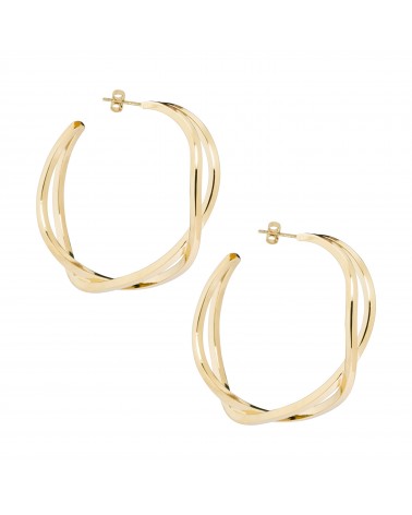 Boucles d'oreilles dorées 24k Jane Bijoux Margidarika