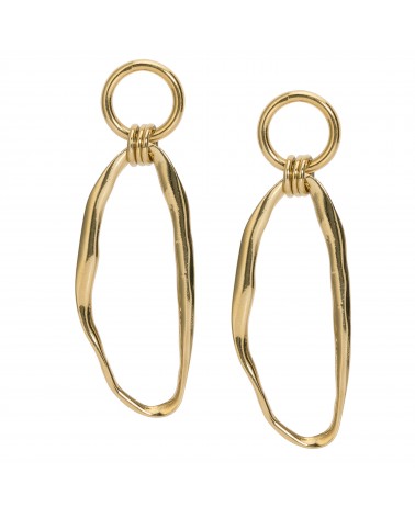 Boucles d'oreilles dorées 24k Rive Droite Bijoux Margidarika