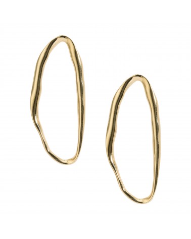 Boucles d'oreilles dorées 24k Pigalle Bijoux Margidarika