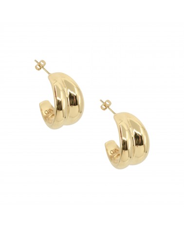 Boucles d'oreilles dorées 24k Marina Bijoux Margidarika