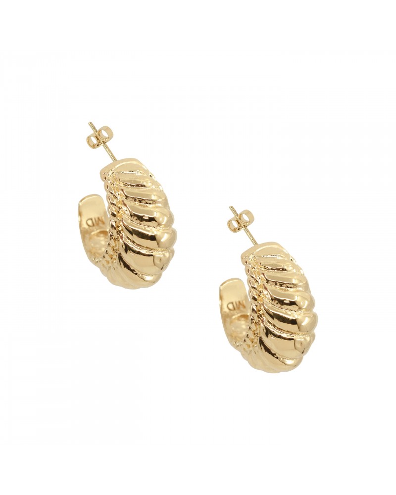 Boucles d'oreilles dorées 24k Charlotte Bijoux Margidarika