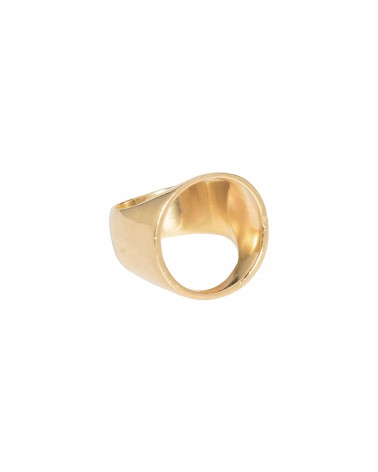 Bague Chevaliere plaquée or 24k mA Bijoux Margidarika