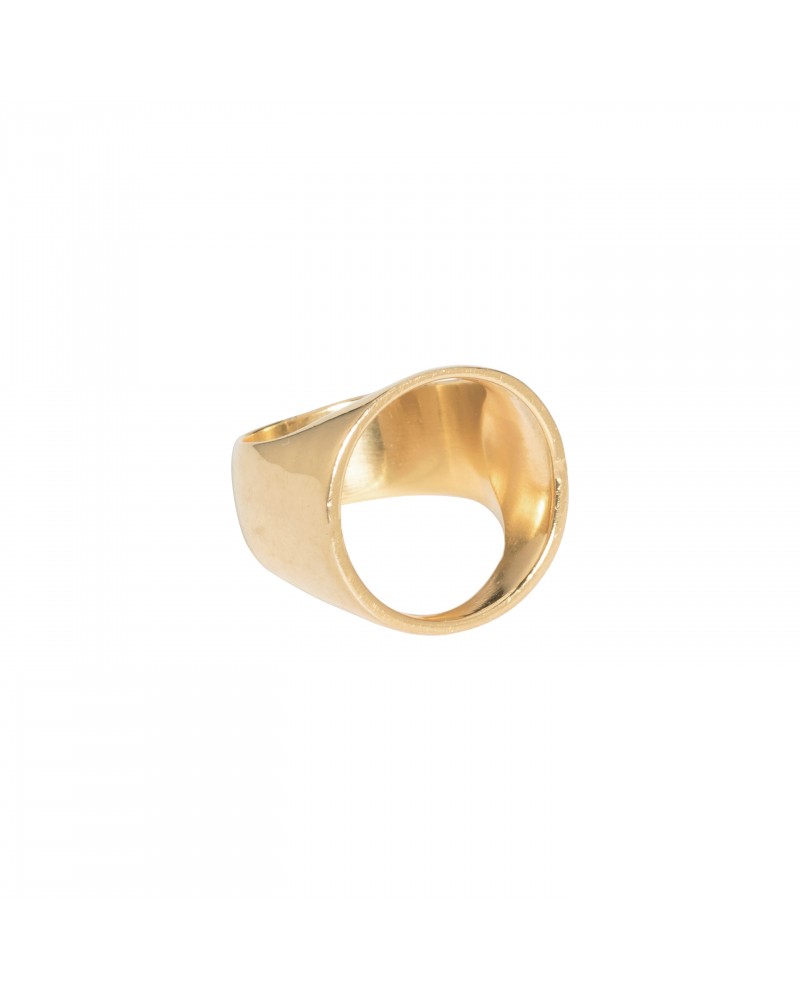 Bague Chevaliere plaquée or 24k mA Bijoux Margidarika