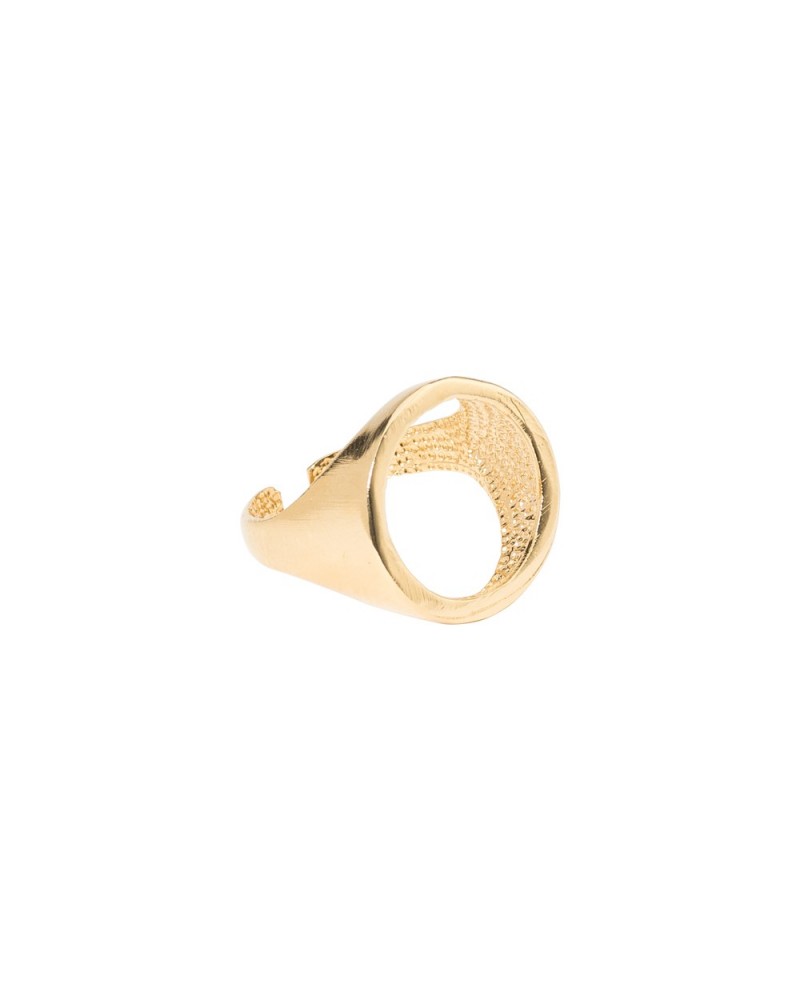 Bague plaqué or 24k Sherlock Bijoux Margidarika