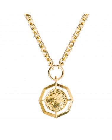 Collier doré 24k Sidonie Bijoux Margidarika